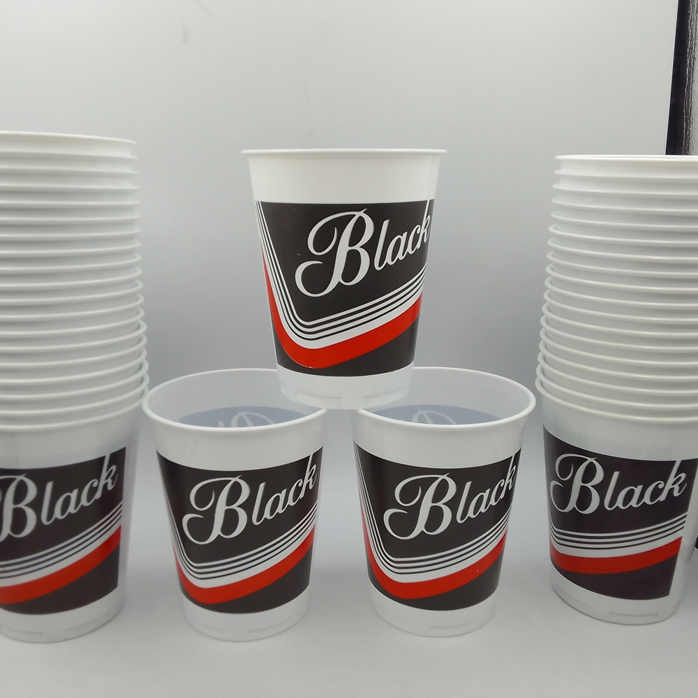 Black Party Cups - White and Black